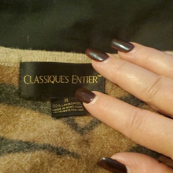 Animal print cardigan, 100% Lambswool - Picture 5 of 5